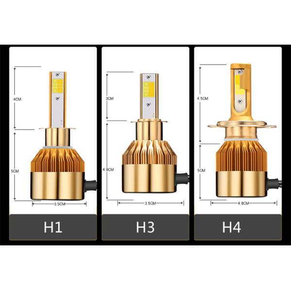 White Gold Color 12V 10000LM H4 H7 H1 H8 H9 H11 Led Car Headlight 3000K 6000K Dual Color Led Headlamp Auto Bulbs