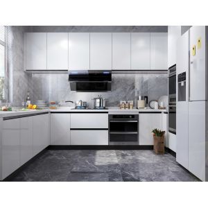 European Style Frameless Ready To Assemble Modular Modern Kitchen Cabinets