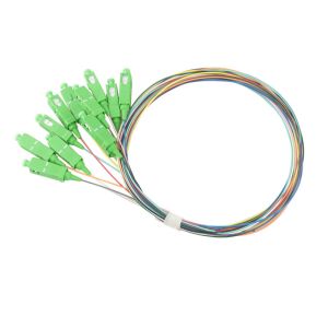 SC/APC-NC, LSZH, 0.9mm, 12 Fiber, G.657A2, 1 meter Color-coded 900μm Pigtail
