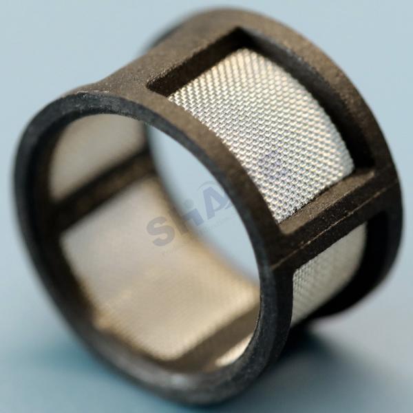 Buy Cylinder Filter 304 Stainless Steel Mesh Insert Molded Or Over Moulded With Glass Fibre Reinforced Plastic PA6.6 GF30 at wholesale prices