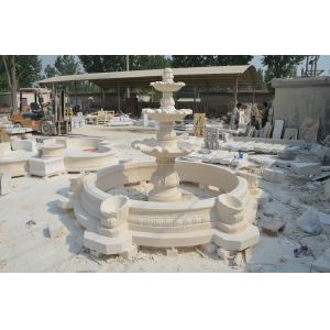 Modern Pool Water Fountain With Figure Odm Marble Stone Statue