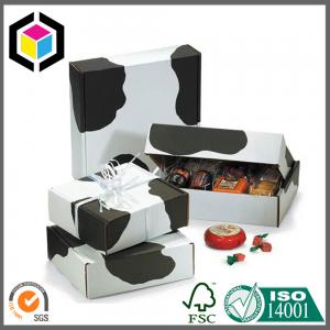 Quality Medium Size Full Color Offset Printed Cow Corrugated Cardboard Packaging Box for sale