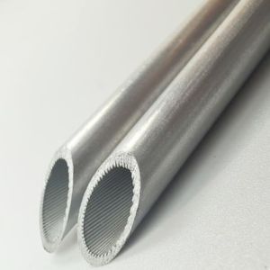Quality 3003 Aluminum Grooved Aluminum Pipe External Diameter 7 Mm for sale