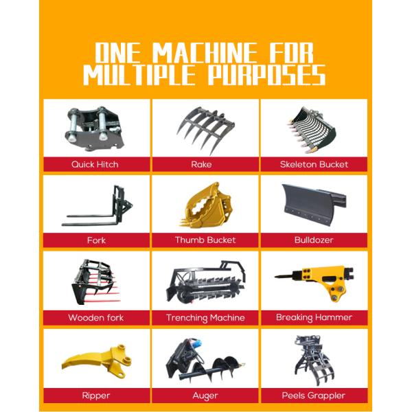 Chinese Earth Moving Machinery Towable Escavatore1ton 2ton 3ton Mini Excavator