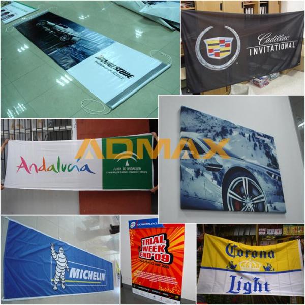 White Polyester Vinyl Banner Printing Fabric Sublimation Digital Printing