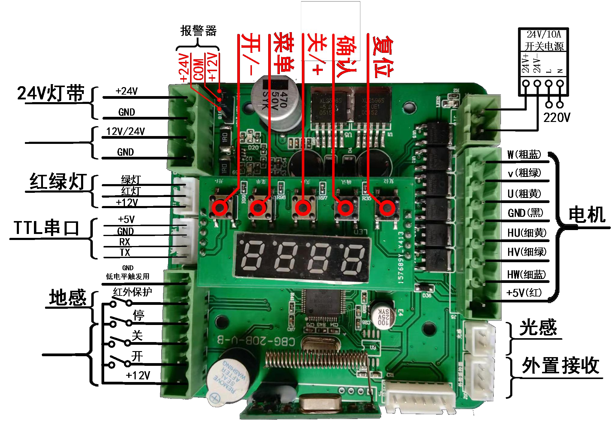 Quality Boom Barrier Control Booard For Electronic Car Parking Barrier for sale