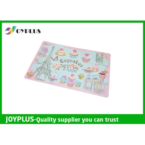 Buy Non Toxic Plastic Waterproof Table Mats , Square Beaded Placemats Lovely at wholesale prices