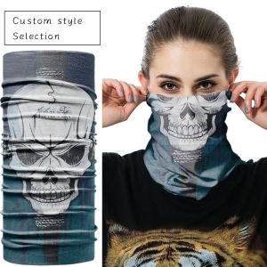 Neck Gaiter Half Face Cover Motorcycle Cotton Tube Bandana
