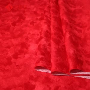 Red Flower Flock Paper Material For Package Box