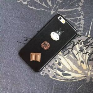 Soft PU DIY Totoro Snack Chocolat Cell Phone Case Cover For iPhone 7 6s Plus