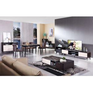 Modern Home Sintered Stone Dining Table Set Furniture With Chairs