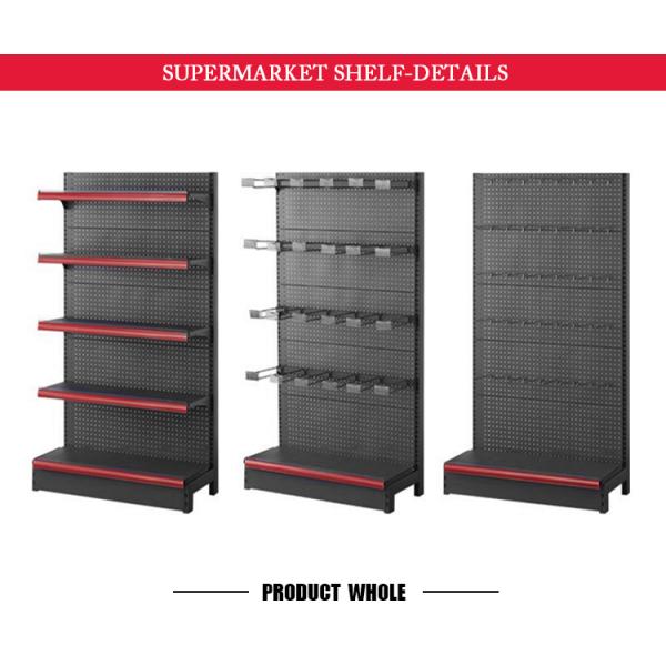 Double-Sided Metal Gondola Shelves for Retail Stores