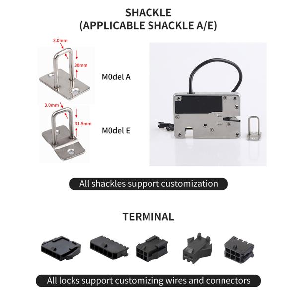 Customized 304 Stainless Steel Shackle For Electronic Rotary Latch
