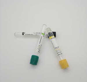 China Glass PET Disposable Vacuum Blood Collection Tube Separation Yellow Serum Gel Blood Tube on sale