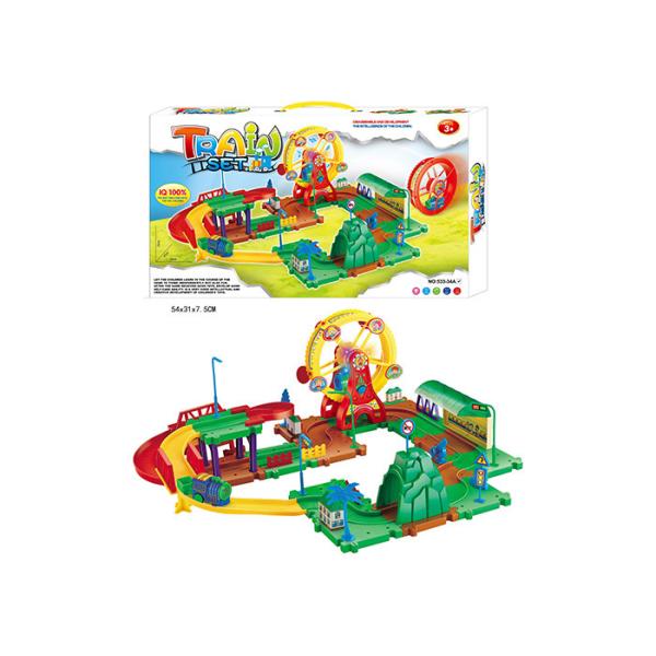 Buy DIY Assembly Blocks Track Set Children's Play Toys Train Station Electric 29 " at wholesale prices