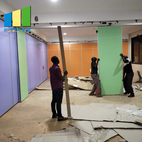Aluminium Sliding Acoustic Room Dividers Office Removable Partitions For Conference Room