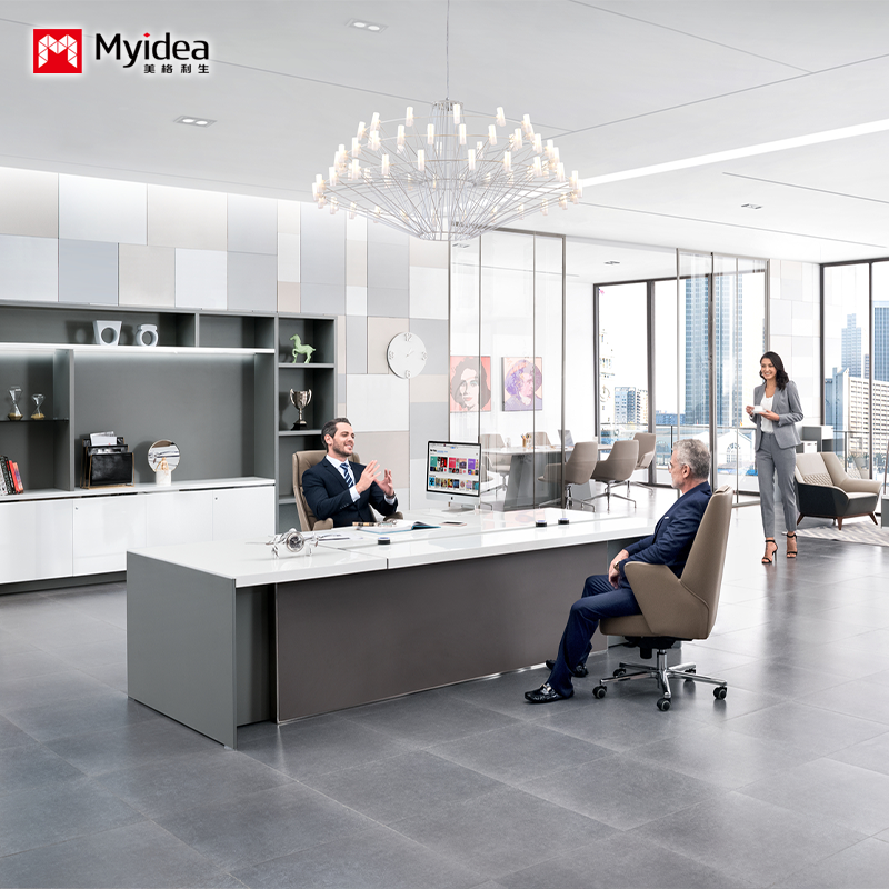 Quality customization general manager of atmosphere，boss's desk，large class desk，design sense，L-shaped office desk，office furniture for sale