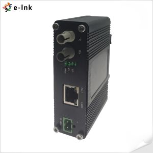 Mini Industrial 10BASE-T to 10BASE-FL Ethernet Media Converter
