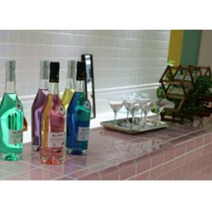 Glazed Ceramic Wall Tiles 75x300mm Acid-Resistant Antibacterial