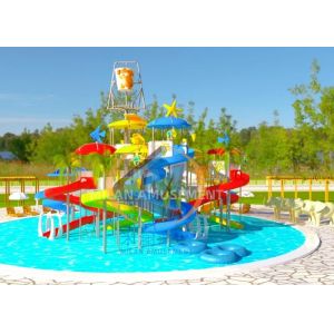 35x20m Fiberglass Water Playground Professional For Amusement Park