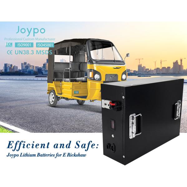 Auto E Rickshaw LiFePO4 Lithium Battery 48V 51.2V 80Ah Grade A Overcurrent Protection