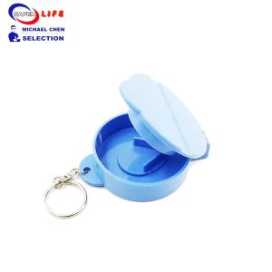 Key Chain Pill Box Bottle Holder Splitters Aspirin Keychain Medication Holder