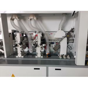 PUR Wood Edge Banding Machine with double glue tanks and double buffing