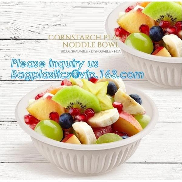 Buy 7.5 inch Biodegradable Soup Bowl Disposable Cheap Food Grade Personalized Corn Starch Bowl,Corn Starch Biodegradable Bow at wholesale prices