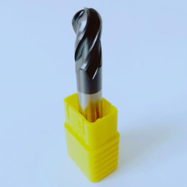 Tungsten Carbide low Price TiAlN Coating Ball Nose 4Flutes End Mills for Steel