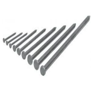 Polished Surface Common Iron Nails Flat Head Type Strong Tensile For Constructio