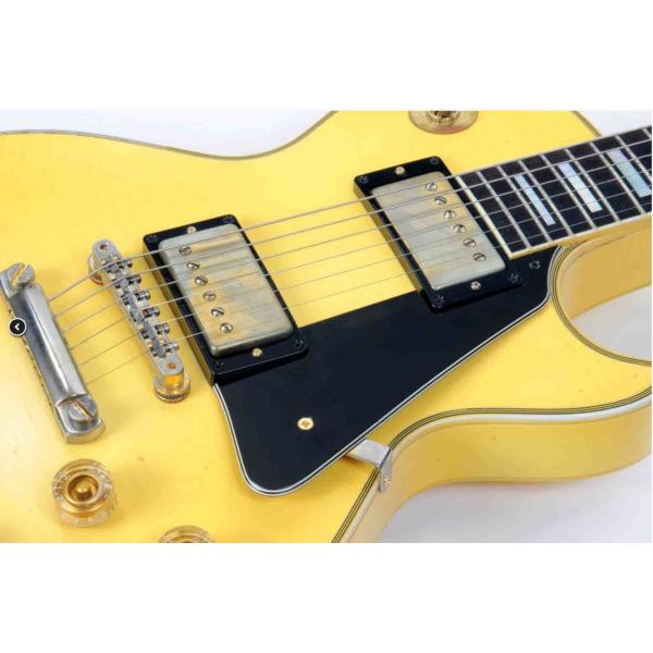 Custom Heavy Relic Randy Rhoads 1974 Antique Electric Guitar in White Cream Color