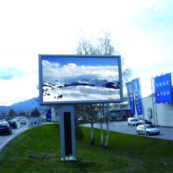 Buy Iron Cabinet Outdoor Led Video Display Board High Brightness Rgb P5 AC 200V/240V at wholesale prices