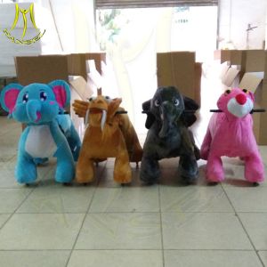 China Hansel rechargable amusement park electric scooter stuffed ride on animals on sale