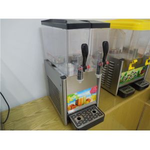 Portable Twin Juice Dispenser Machine / Electric Cold Drink Dispenser 12L x 2