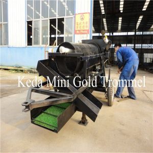 Diesel Engine 32m/Min Gold Mining Machine Portable Gold Trommel Wash Plant