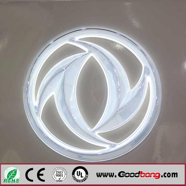 Professional custom outdoor waterproof vacuum forming advertising LED car logo