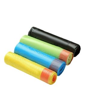 Custom Order Trash Bags Drawstring Strong Medium Kitchen Garbage Bag White Trash