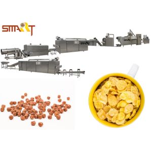 LS Inverters SS 500kg/h Corn Flakes Production Line