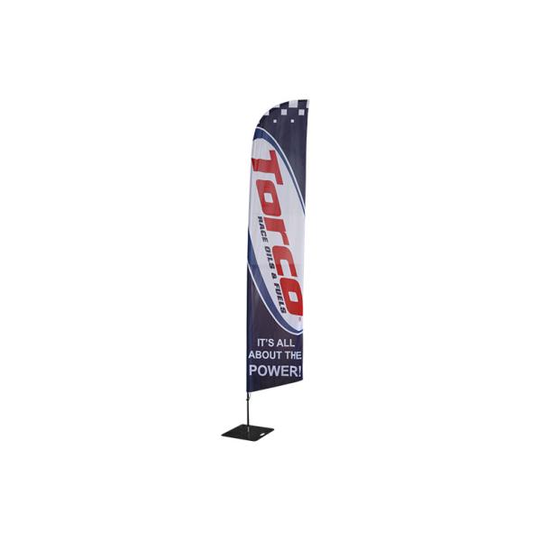 Aluminium / Fiberglass Pole advertising flags and banners , Printed Polyester