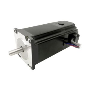 Quality NEMA23 size 57mm Stepper motors with permanent magnet brake motor torque 2.6N.m(371oz-in) shaft diameter 8.0mm 4A for sale