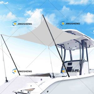 8ft Heavy Duty Sunshade Pole | Designed for Outrigger Use - Glossy Black