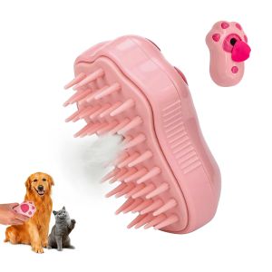 Quality ABS Grooming Pet Hair Cleaner Brush Cat Steam Massage Brush 7 X 11 X 4.5cm for sale