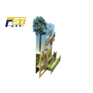 Attractive Foldable Cardboard Advertising Standee Unique Design For Promotion