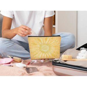 Lightweight Waterproof Flower Cosmetic Bag For Teen Girls Women Birthday