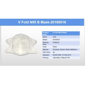Niosh White Folding Medical Grade Face Mask BFE 99.9%