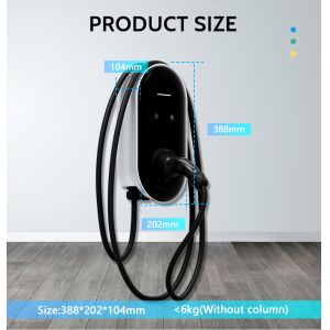 22kw EV Wallbox Charger 3 Phase Type 2 32a Charging Station for Home 380v Input