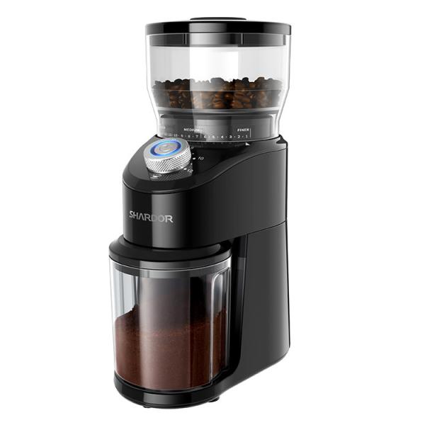 Touchscreen Professional Burr Grinder LED Light Automatic With Removable Bean
