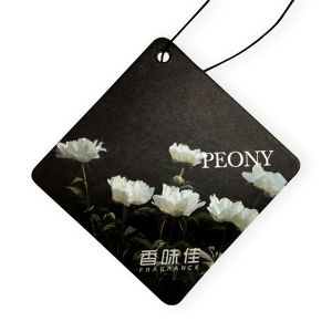 Square Hanging Paper Air Freshener With Scent 70x70mm