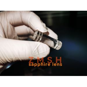 Monocrystalline Al2O3 Sapphire Crylinder Rod Lens With Groove