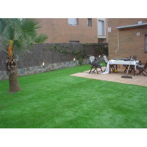 Outdoor Green Artificial Turf Carpet 20mm Height 14650 Detex